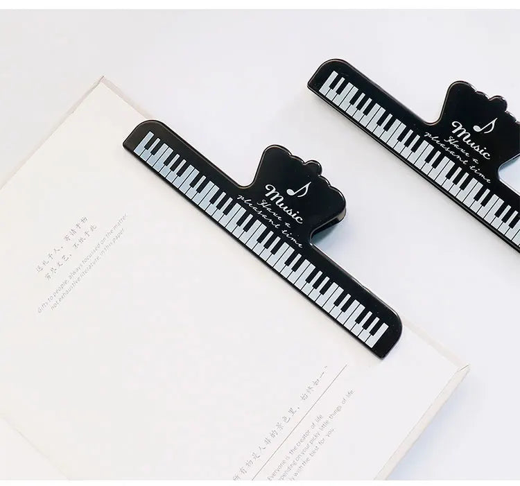 Portable Music Book Page Clips for Piano, Keyboard & Sheet Music