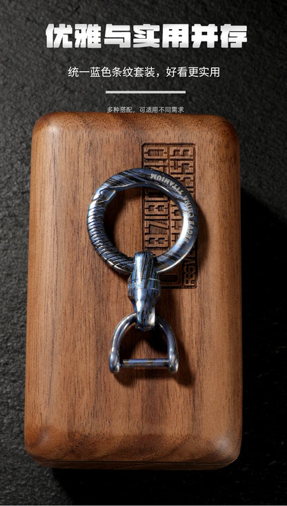 360° Rotating Titanium Keychain Clip