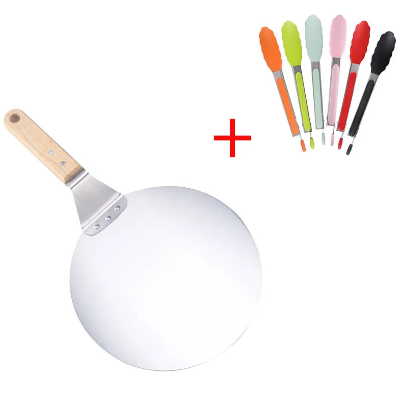 Stainless Steel Pizza Peel with Wooden Handle