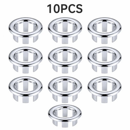 Chrome Basin Overflow Cover Insert