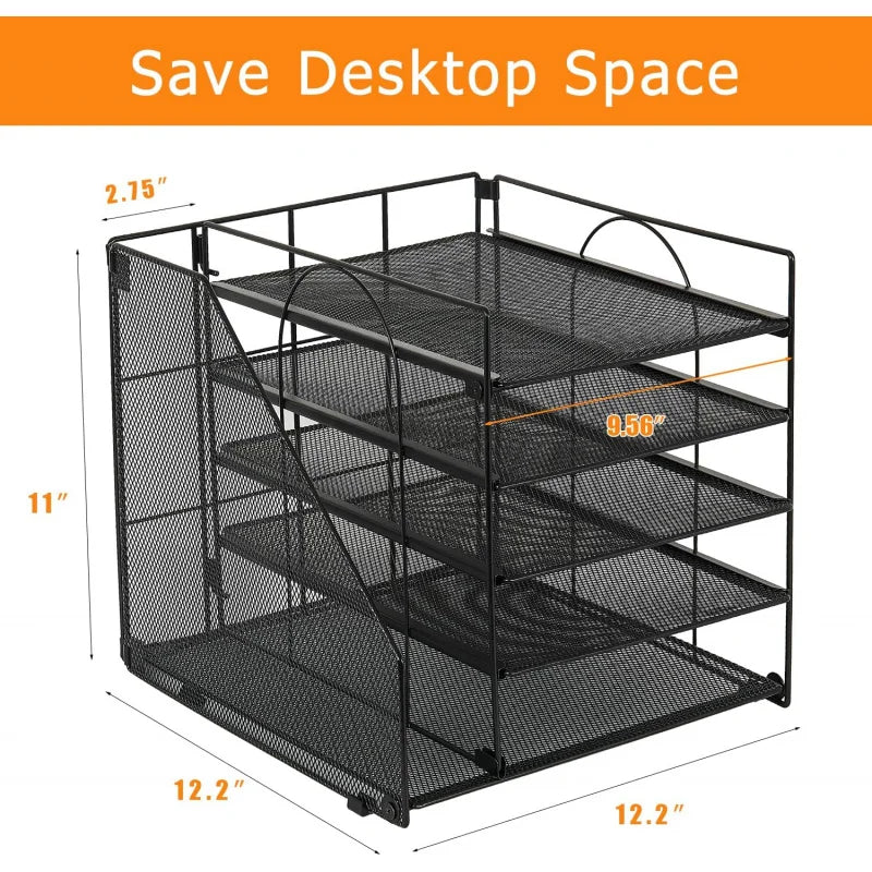 Multi-Layer Document & Paper Storage Rack