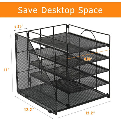 Multi-Layer Document & Paper Storage Rack