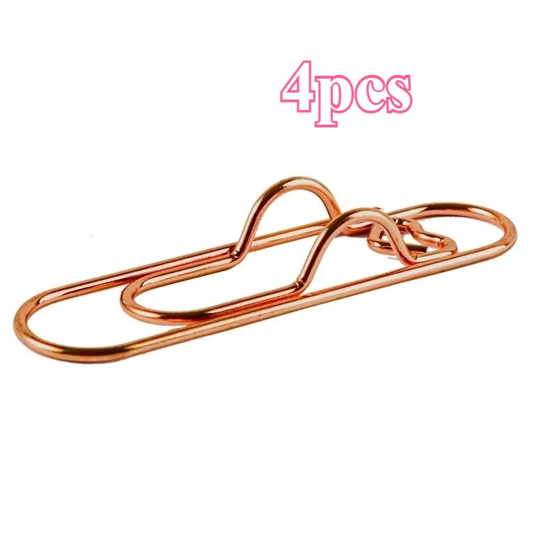Heart-Shaped Notebook Pen Clip Set