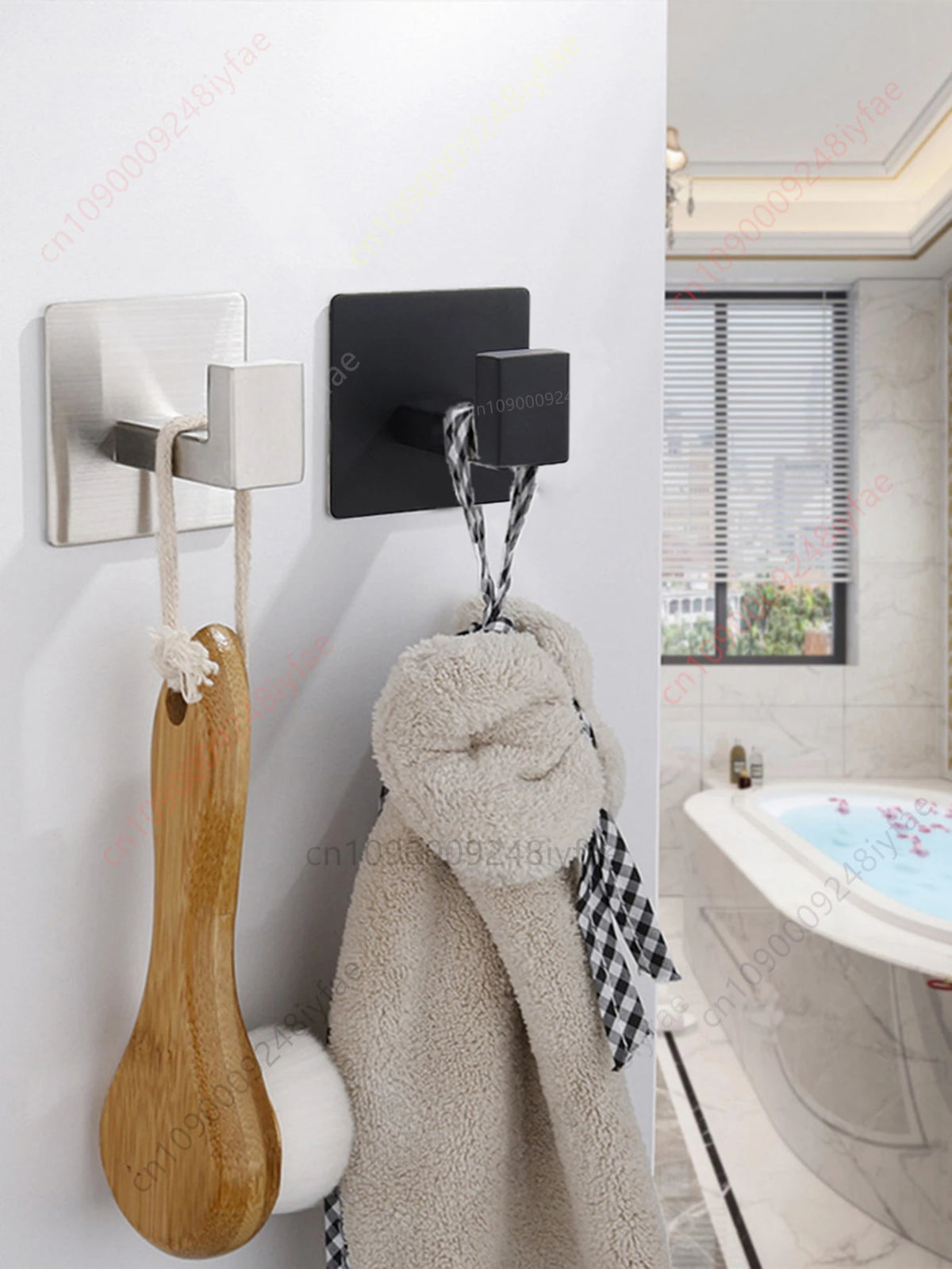 Self-Adhesive Stainless Steel Bathroom Hardware Set