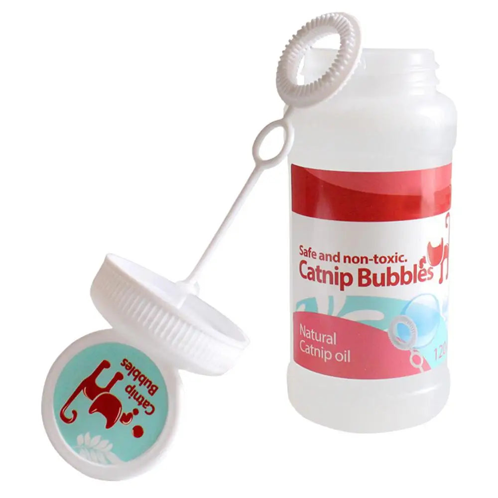 Catnip Infused Bubble Play Toy for Indoor & Outdoor Cats