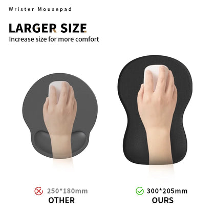 Ergonomic Mouse Pad with Wrist Rest Support