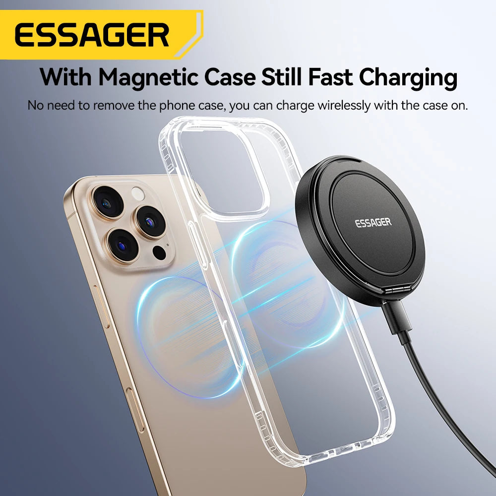 ESSAGER Magnetic Wireless Charger with Phone Holder