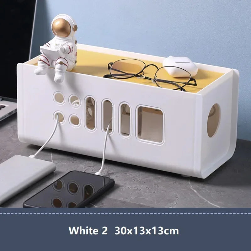 Desktop Cable Storage Organizer Box