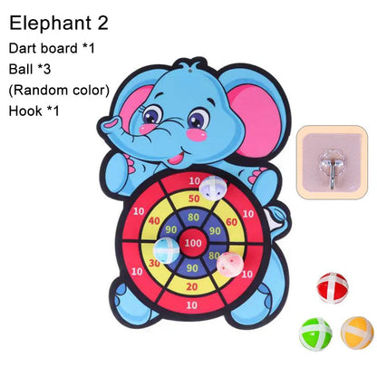 Kids Cartoon Sticky Ball Dart Board Game