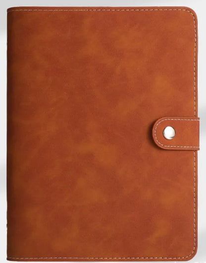 A7 PU Leather 6-Ring Binder Notebook Cover