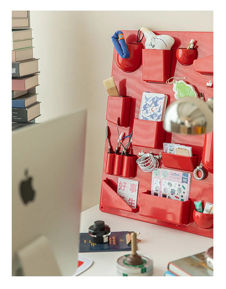 Wall-Mounted Modular Storage Organiser Board