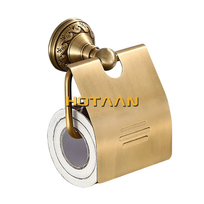 Antique Brass Bathroom Accessories Set