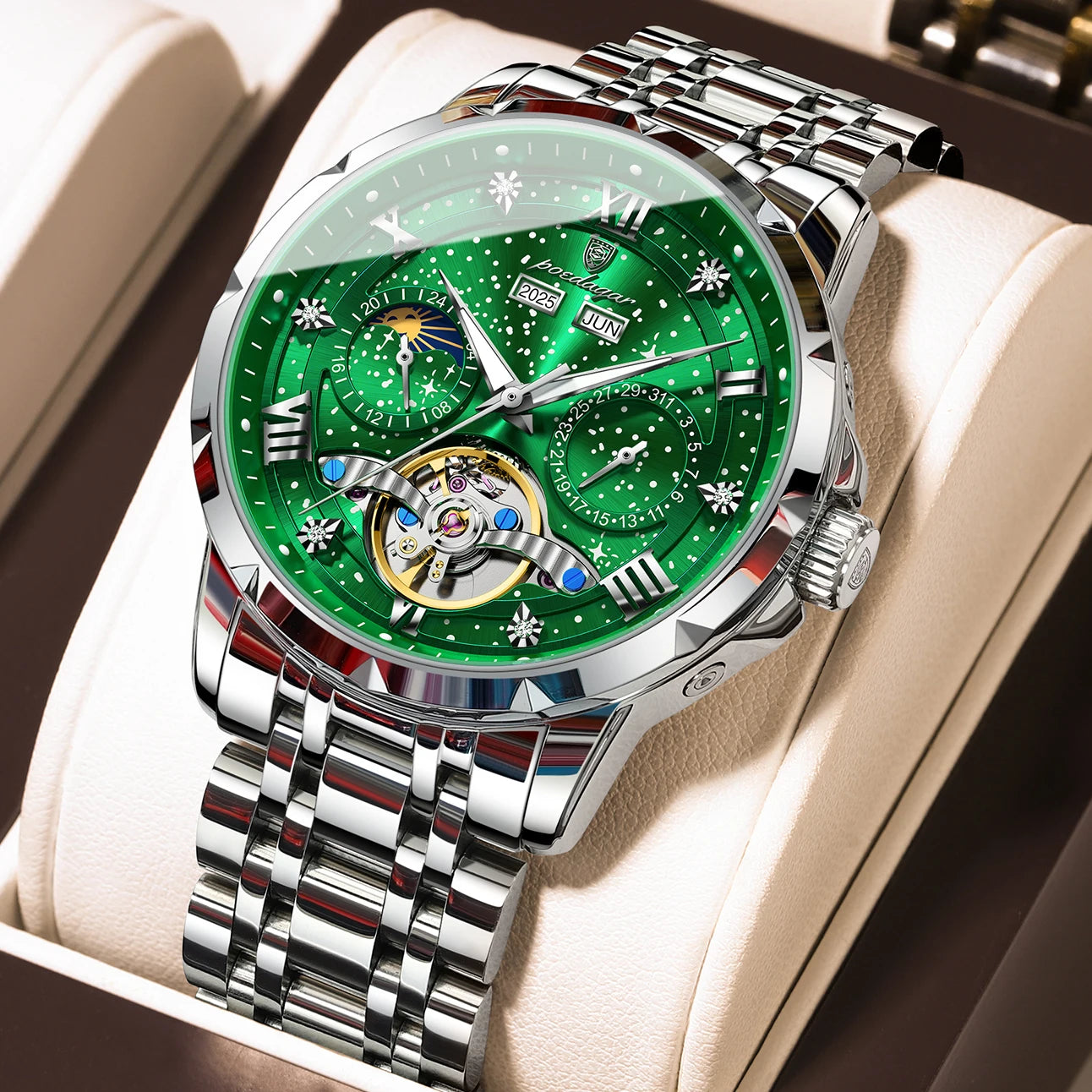 Men's Automatic Skeleton Mechanical Watch