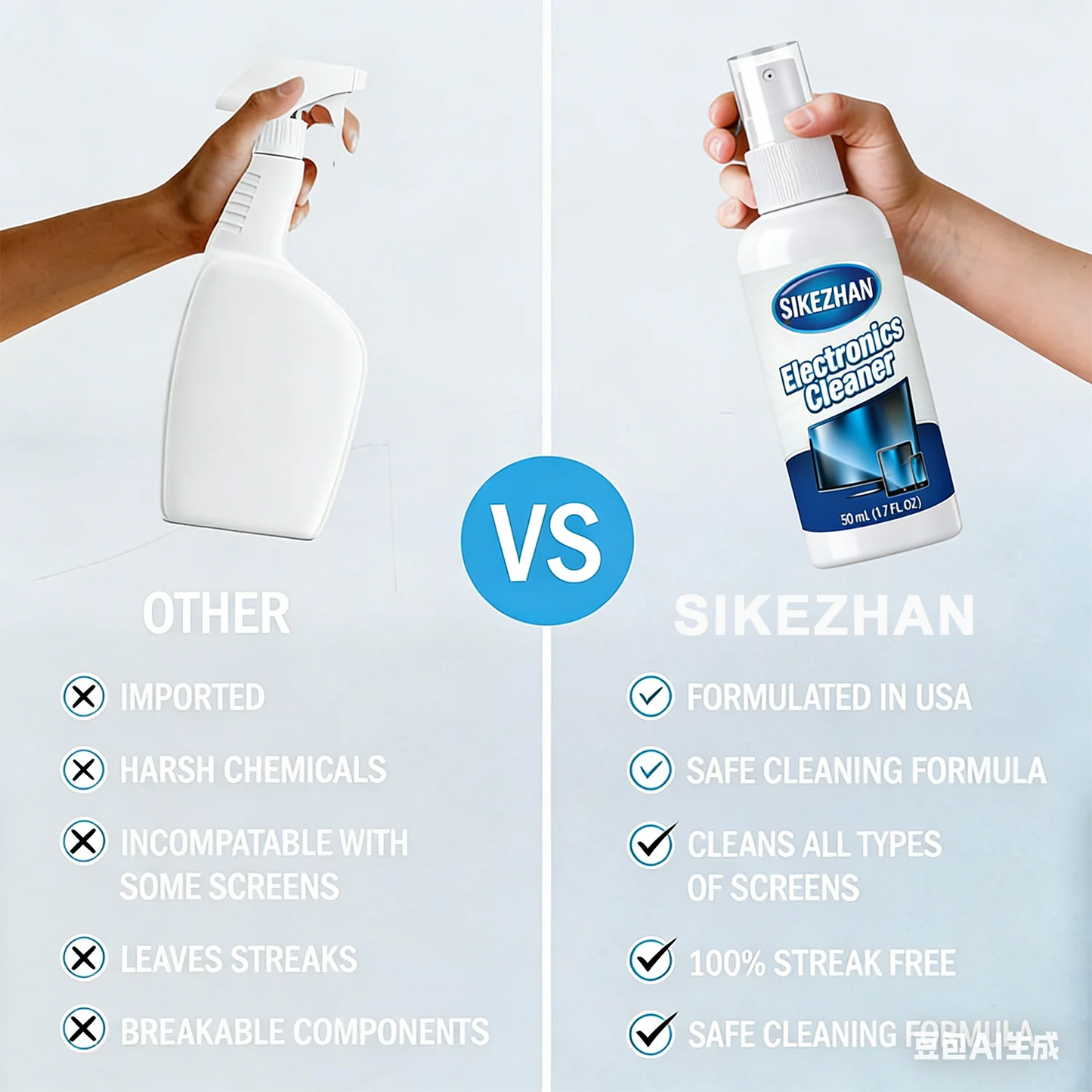 Universal Screen Cleaning Spray & Microfiber Kit