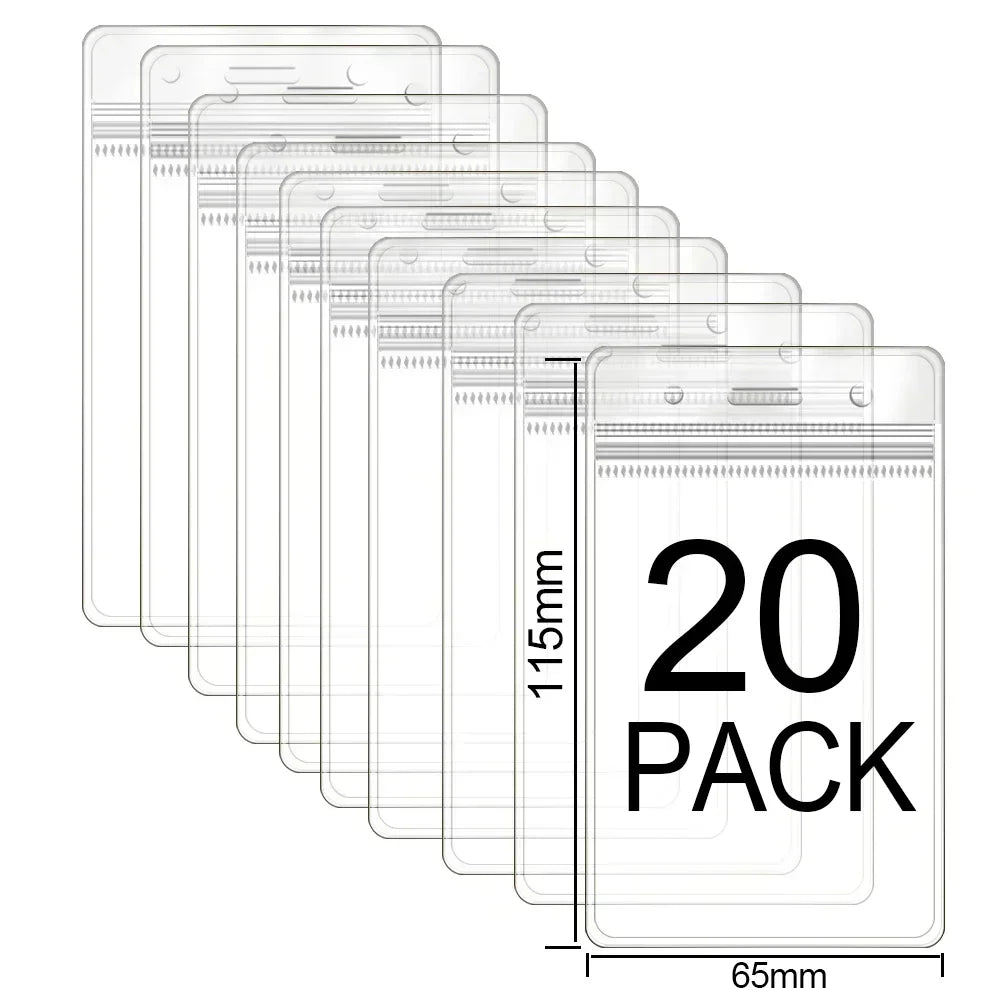 Waterproof Clear ID Badge Holder Sleeve