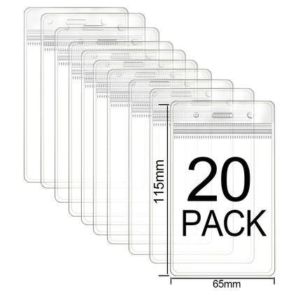 Waterproof Clear ID Badge Holder Sleeve