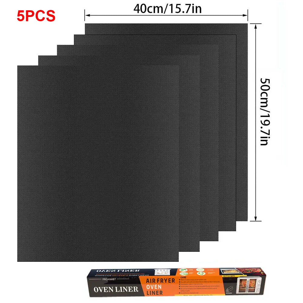 Heat Resistant Teflon Grill & Baking Mat for BBQ, Oven & Air Fryer