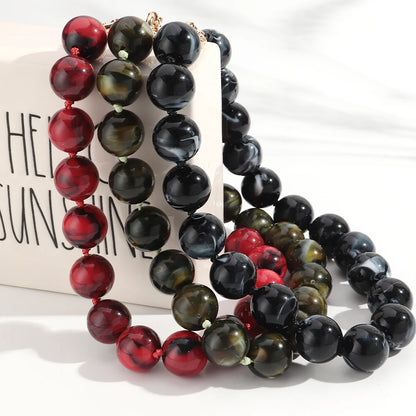 Fishsheep Multicolor Beaded Choker Necklace