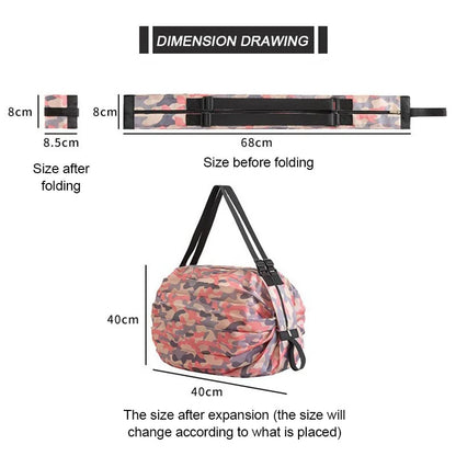 Foldable Reusable Shopping Tote Bag