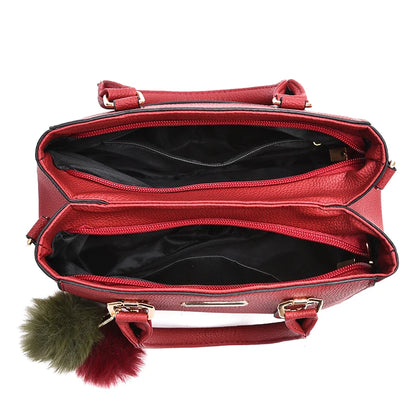 Large Capacity PU Leather Shopper Tote Bag