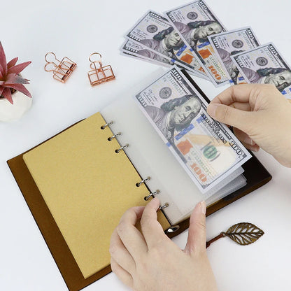 A6 & A7 Loose Leaf Binder Dividers with Cash Envelopes