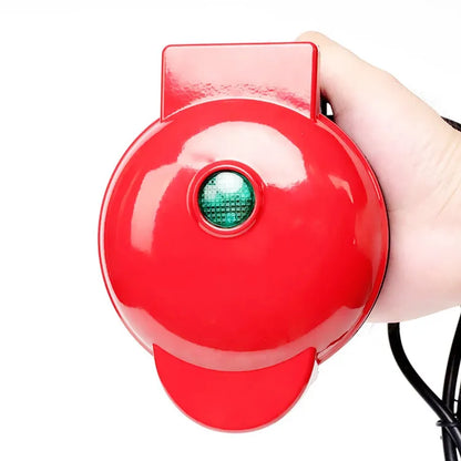 Compact Electric Heart-Shaped Waffle Maker