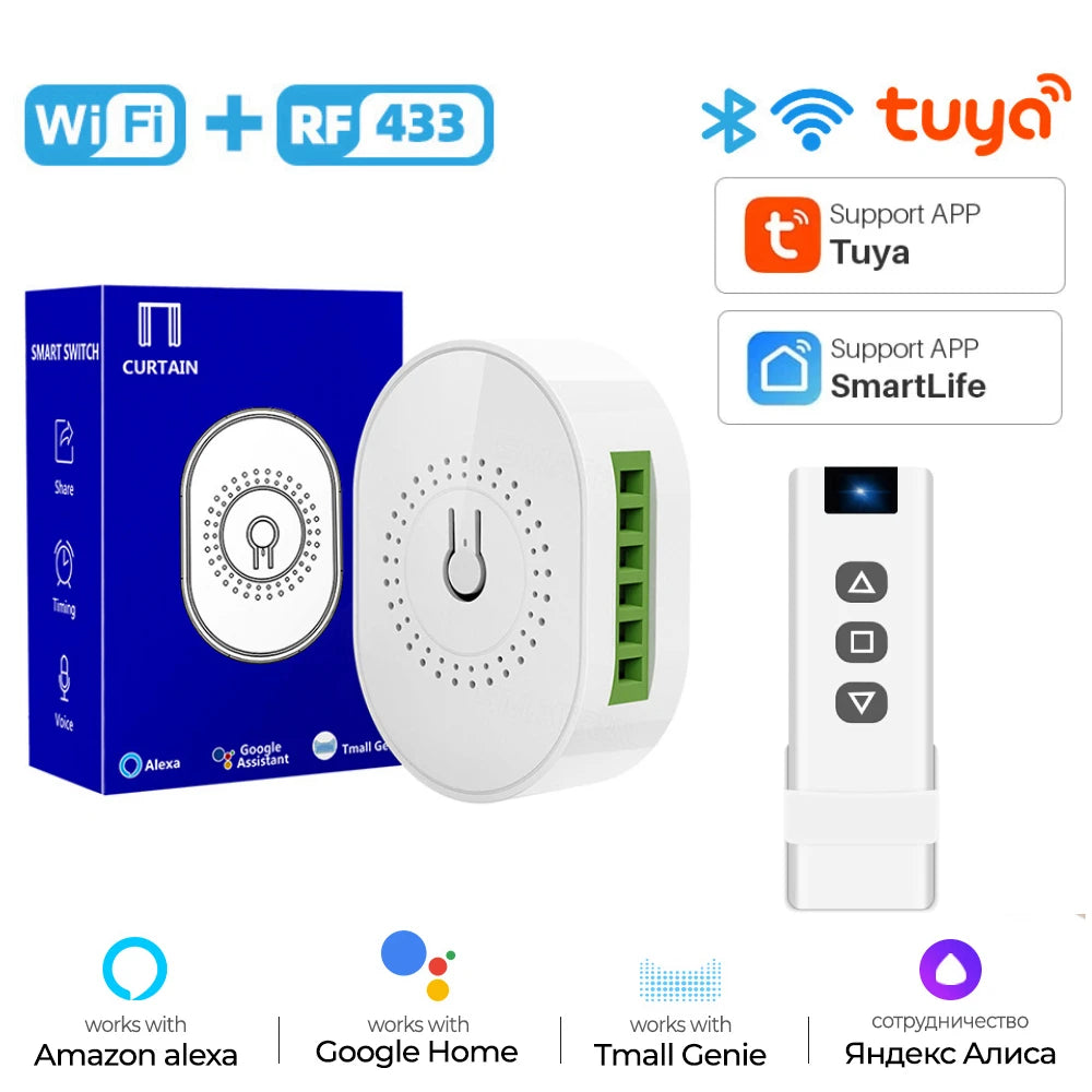 Tuya Smart WiFi & ZigBee Curtain Switch Module