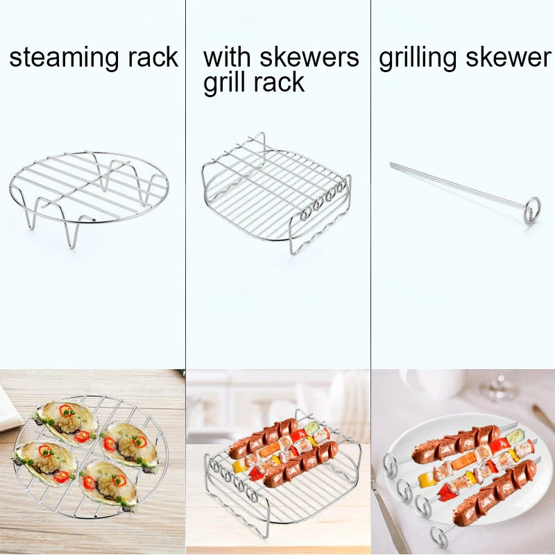 Square Air Fryer Stainless Steel Rack