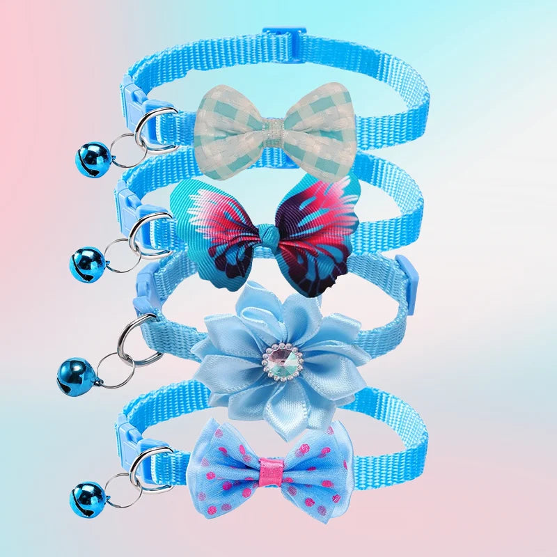 Cute Cat Collar with Bow & Bell