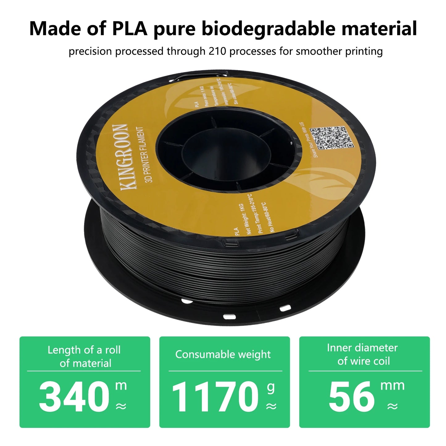 KINGROON 10KG 3D Printer Filament Bundle