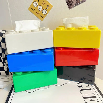 Creative Brick Style Tissue Holder & Organiser