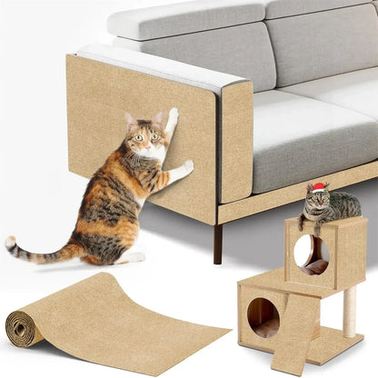 Self-Adhesive Cat Scratcher Sofa Protector Mat