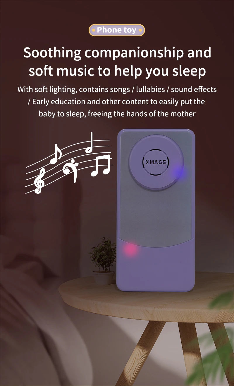 Baby Simulation Educational Phone Toy with Sound & Lights