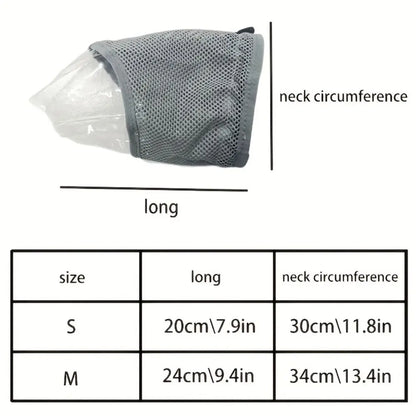 Anti-Licking Cat Mask – Breathable Protective Headgear