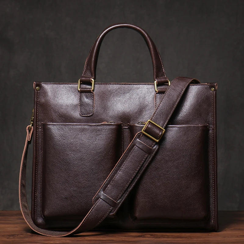 Genuine Leather Executive Briefcase