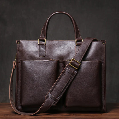 Genuine Leather Executive Briefcase