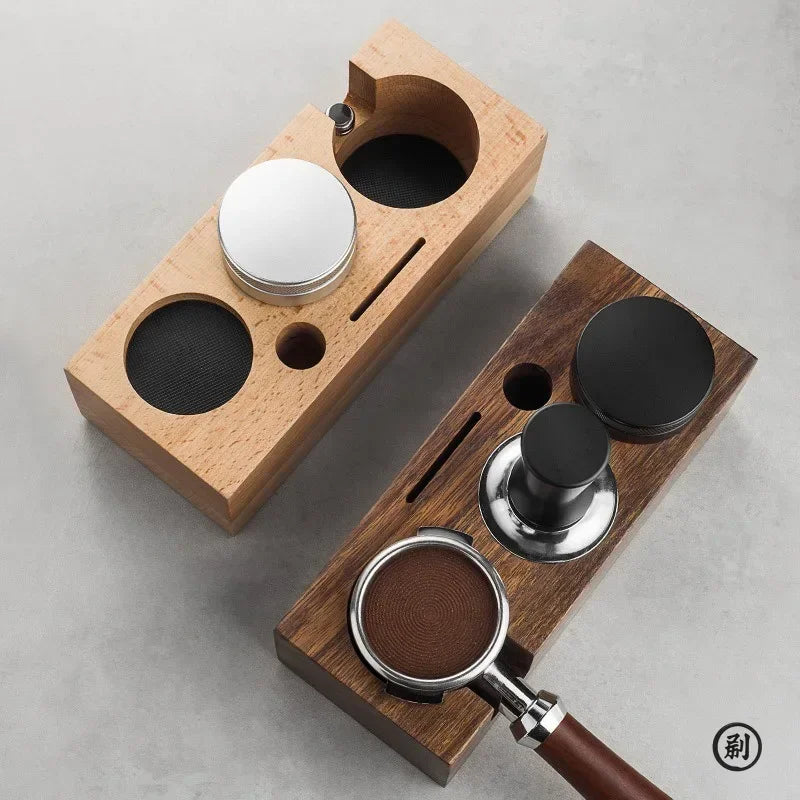 Wooden Coffee Tamper Station