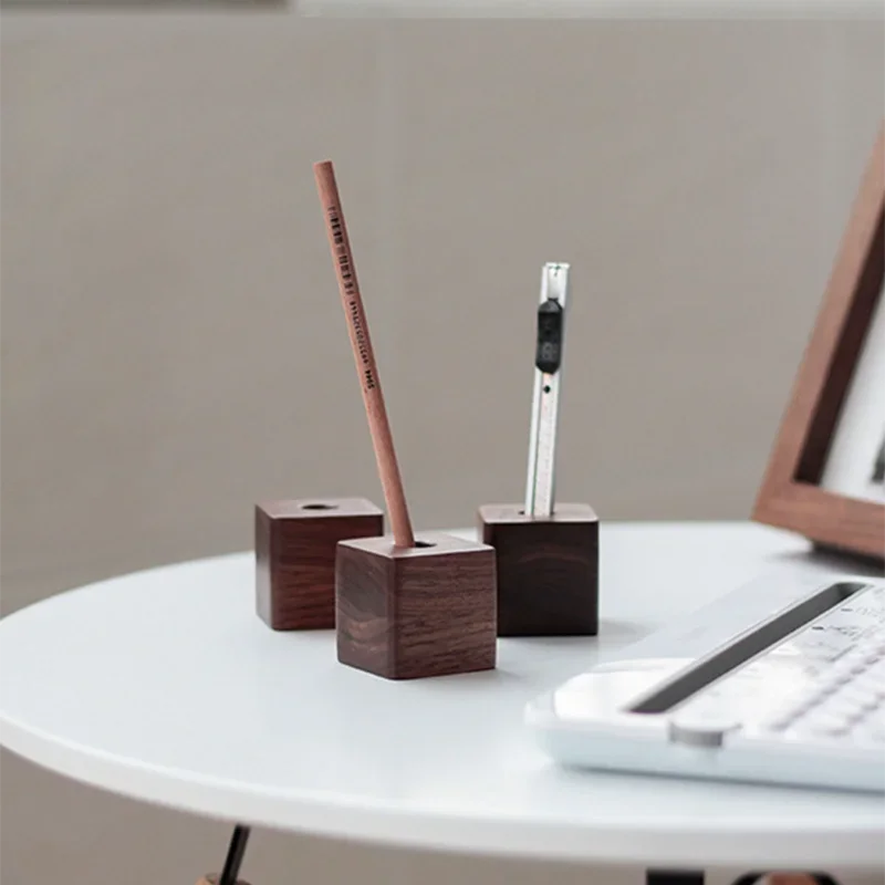 Solid Wood Pen Holder