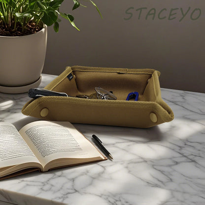 Foldable Oxford Fabric Storage Tray