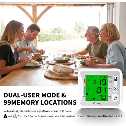 Automatic Wrist Blood Pressure Monitor with Voice Display
