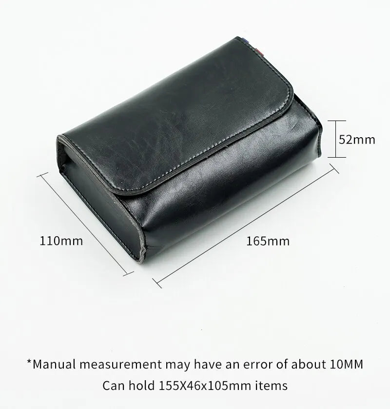 Compact PU Leather Cable & Charger Organizer