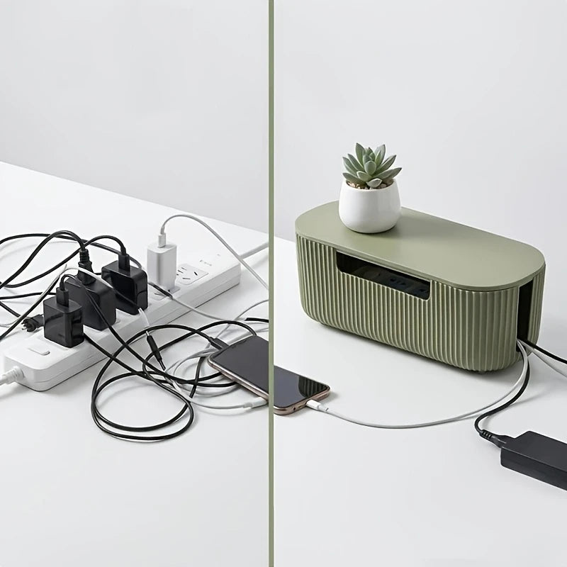 Cable Management Box Kit with Cord Organizer Accessories