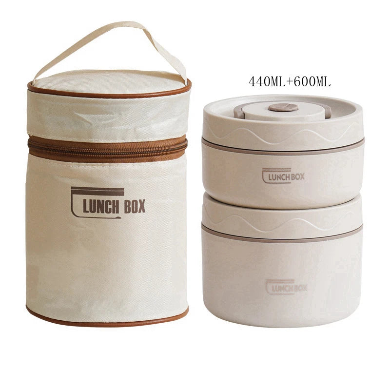 Insulated Stainless Steel Lunch Container Set