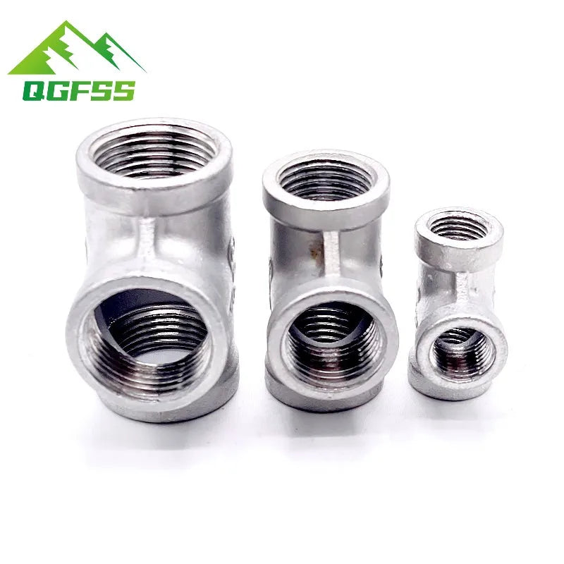 304 Stainless Steel BSP Female Thread Equal Tee Pipe Fitting