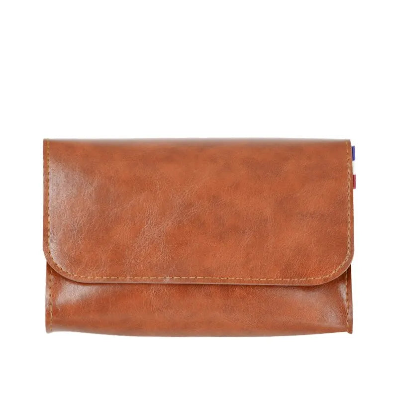 Compact PU Leather Cable & Charger Organizer