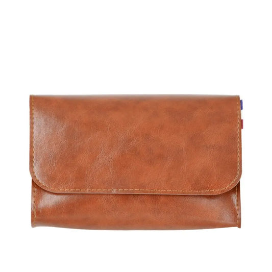 Compact PU Leather Cable & Charger Organizer
