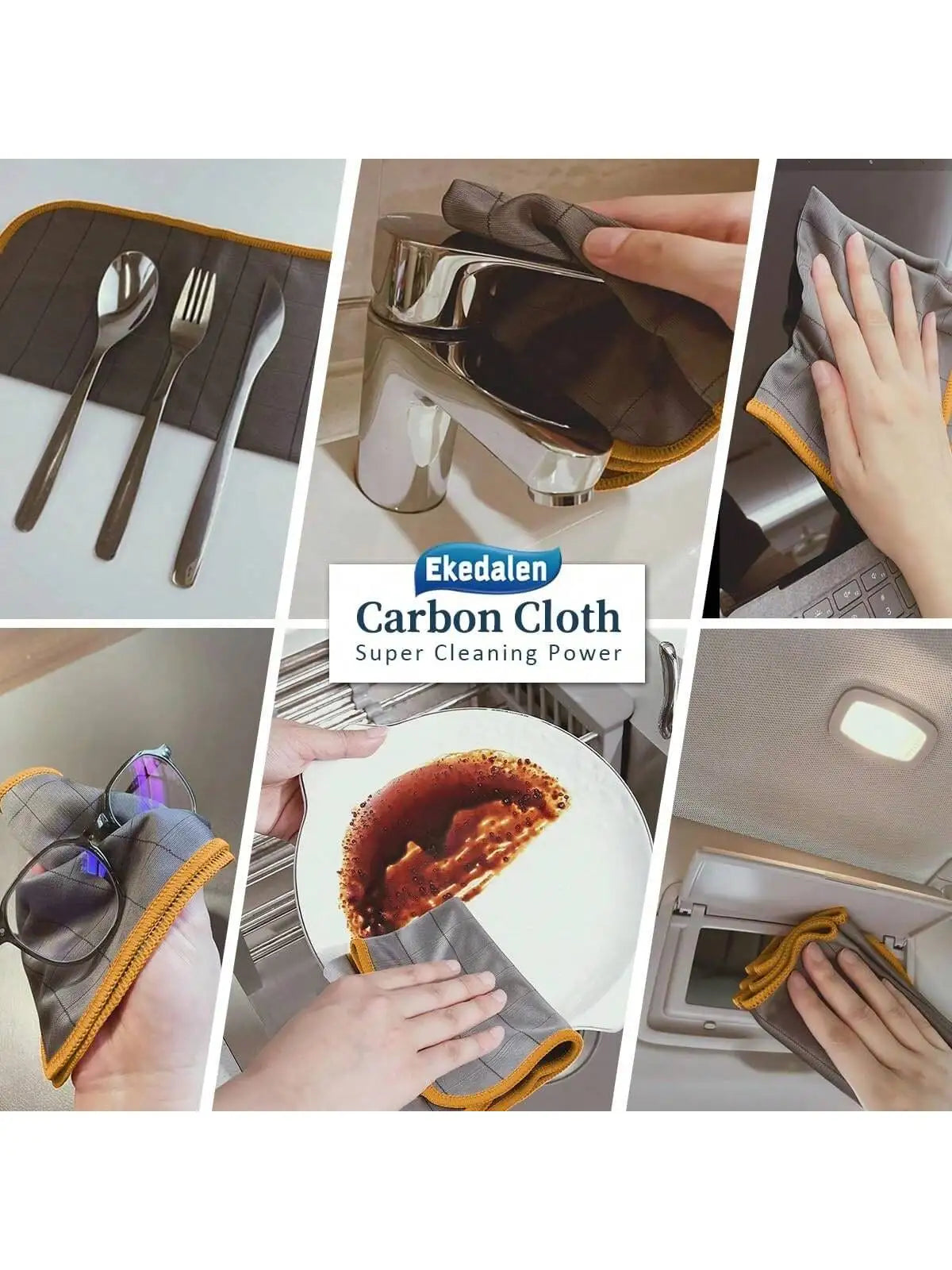 Ultra-Fine Microfibre Glass Cleaning Cloth Set