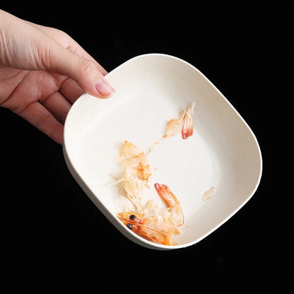 Square Plastic Snack Plates Set