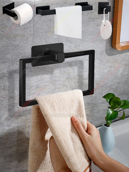 Self-Adhesive Stainless Steel Bathroom Hardware Set