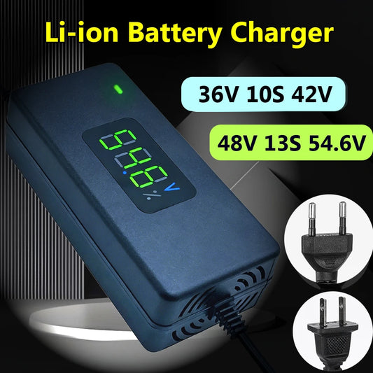 Smart Lithium Battery Charger with LED Display